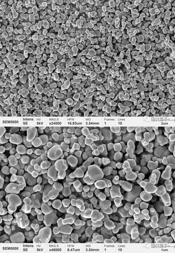 그림 2 티탄산바륨 세라믹 분말의 현미경 형태