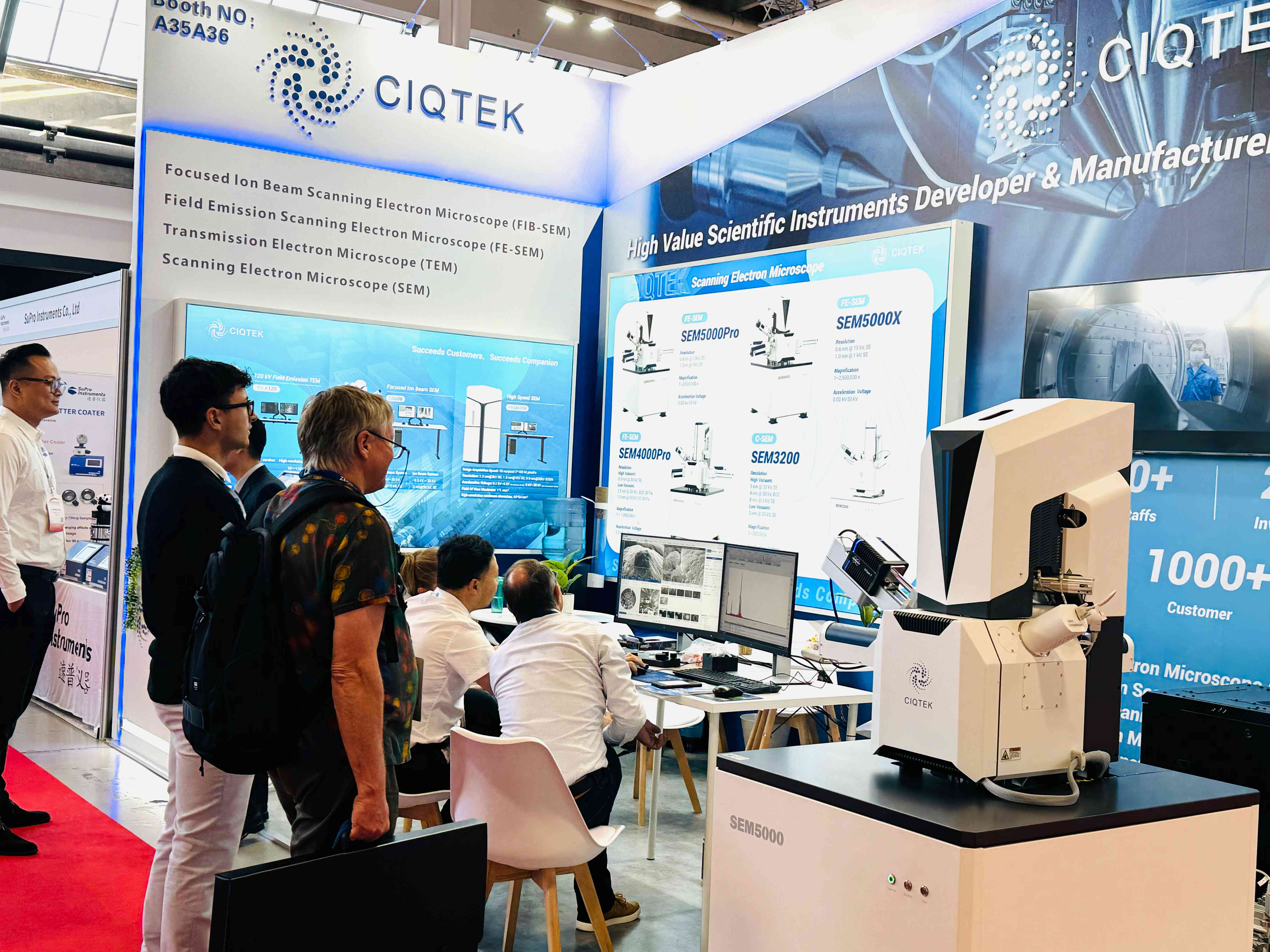 ciqtek sem microscope exhibitions