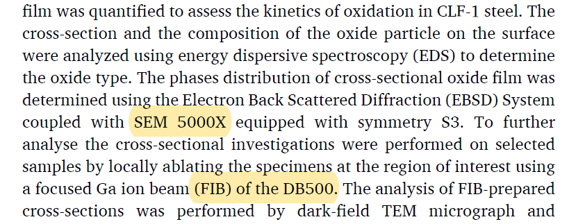 The study used CIQTEK SEM5000X ultra-high-resolution field-emission SEM and the FIB-SEM DB500